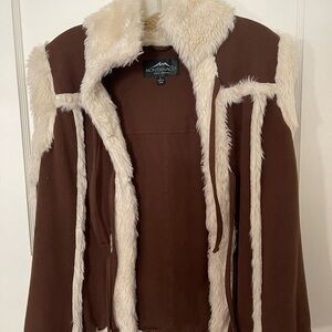 MontanaCo Vest Faux Fur Brown Women’s Size Large